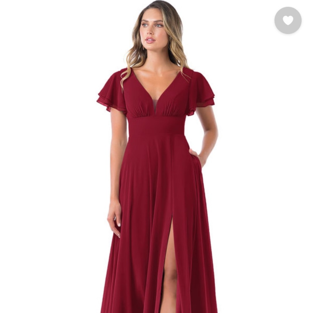 Azazie Ashika in Burgundy